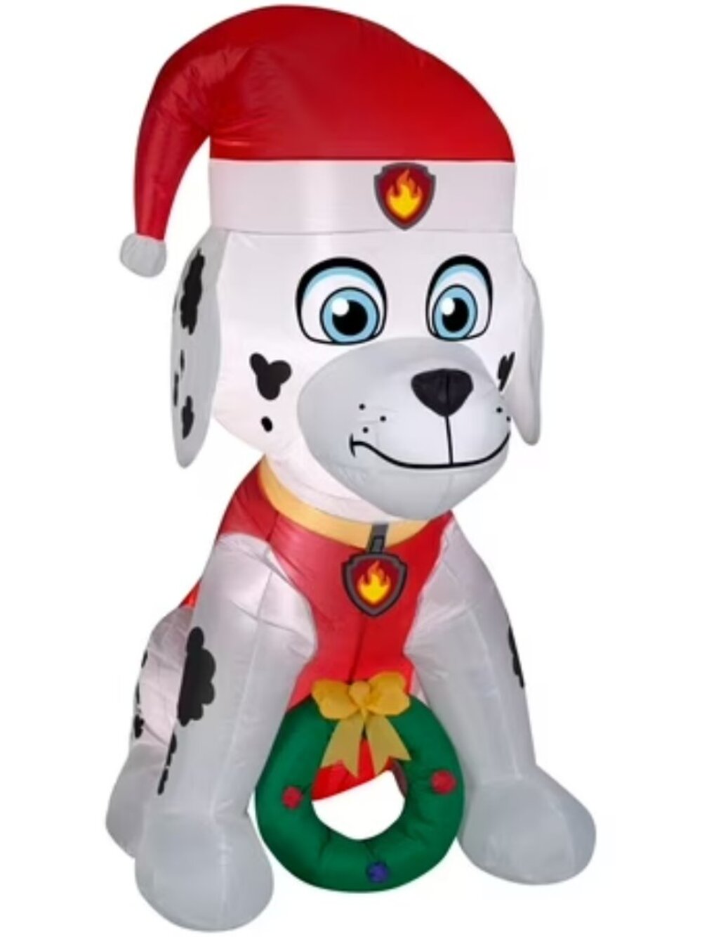 Gemmy Christmas Airblown Inflatable Marshall with Present 4.5 Foot